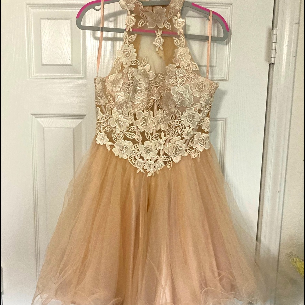 Dave & Johnny Mini Prom Dress